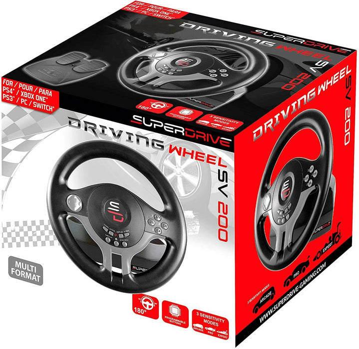 GRADE B - Subsonic SV200 SuperDrive Steering Wheel With Pedals - SUB-5578-GRADEB